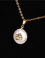 Fashion Gold 4d Shaped Pearl Necklace