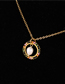 Fashion Gold Rice Beads Woven Round Pearl Stainless Steel Necklace