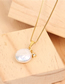 Fashion Gold Natural Shaped Pearl Star Stainless Steel Necklace