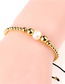Fashion Gold Gold Plated Solid Copper Bead Adjustable Weave Freshwater Pearl Bracelet