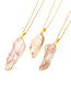 Fashion Gold Shaped Natural Pearl Stainless Steel Plated Necklace