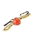 Fashion Gold Imitation Opal Droplet Crystal Solid Copper Gold Bead Braided Bracelet