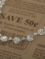 Fashion White Flower-shaped Diamond Stud Earrings Set