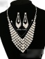 Fashion Silver Earring Necklace Set