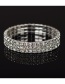 Fashion Silver Diamond Band Bracelet