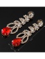 Fashion Red Diamond Earrings