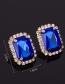 Fashion Red Crystal Gemstone Earrings
