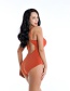 Fashion Orange Cross-piece Swimsuit