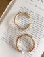 Fashion Gold  Silver Needle Large Circle Ring Earrings