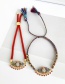 Fashion Color Copper Inlaid Zircon Braided Rope Eye Bracelet