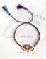 Fashion Color Copper Inlaid Zircon Braided Rope Eye Bracelet