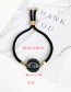 Fashion Black Copper Inlaid Zircon Braided Rope Eye Bracelet