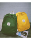 Fashion Yellow Solid Color Backpack
