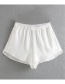 Fashion White Draw Shorts