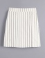 Fashion White Striped Skirt