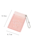 Fashion Rose Red Transparent Glitter Double Card Id Card Package