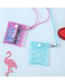 Fashion Light Blue Transparent Glitter Card Package