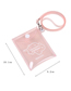 Fashion Rose Red Transparent Glitter Card Package