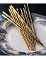 Fashion Blue Gold Chopsticks 304 Stainless Steel Black Titanium Gold Square Anti-hot Chopsticks Set
