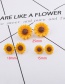 Fashion 15mm Yellow Sun Flower Earrings