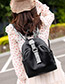 Fashion Black Elephant Pattern Backpack