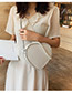 Fashion White Large Heart-chain Single Shoulder Messenger Bag
