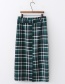 Fashion Green Plaid Skirt