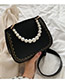 Fashion Black Pearl Handbag Shoulder Messenger Bag