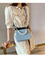 Fashion Blue Pearl Handbag Shoulder Messenger Bag
