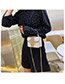 Fashion Small Green White Chain Contrast Color Shoulder Messenger Bag