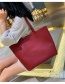 Fashion Red One-shoulder Portable Messenger Bag