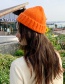 Fashion Thick Side Short Orange Wool Knit Parent-child Melon Cap