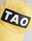 Fashion Tao Yellow Letter Print Children's Baseball Cap