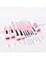 Fashion Pink 11 Stick Makeup Brush