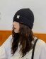 Fashion N-word Patch Beige Knitted Cap