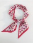 Fashion Three-color Shell Rose Red Small Scarf
