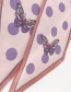 Fashion Butterfly Big Dots Light Blue Orange Dots Printed Butterfly Scarf