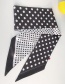 Fashion Wide Bevel Size Point Black And White Little Little Scarf