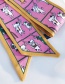 Fashion Angled Cat Pink Cat Print Small Scarf