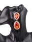 Fashion Red Water Droplet Earring