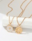 Fashion Gold Round Drops Of Oil Tree Branches Love Necklace