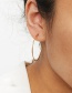 Fashion Gold Stainless Steel Circle Earrings