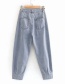 Fashion Blue Washed Big Pocket Jeans