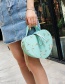 Fashion Light Green Lace Heart Embroidered Crossbody Shoulder Tote