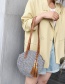 Fashion Light Grey Woven Tassel Shoulder Shoulder Shoulder Bag