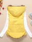 Fashion Beige Thickened And Velvet Hooded Cotton Vest