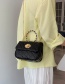 Fashion Yellow Lingge Chain Hand Shoulder Shoulder Bag