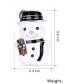 Fashion Red Alloy Drops Christmas Snowman Brooch