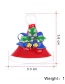 Fashion Red Alloy Drip Christmas Hat Brooch