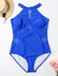 Fashion Royal Blue One-piece Swimsuit